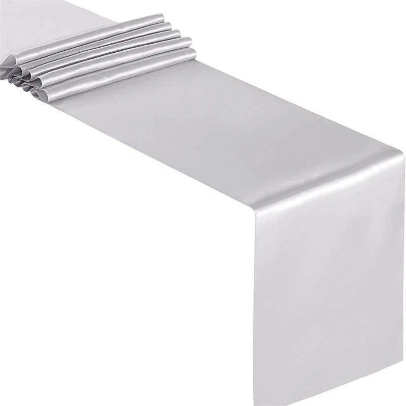 Color Silky Table Runner Collection 12x108Inch, Enhances Ambiances for Various Celebratory Occasion high quality