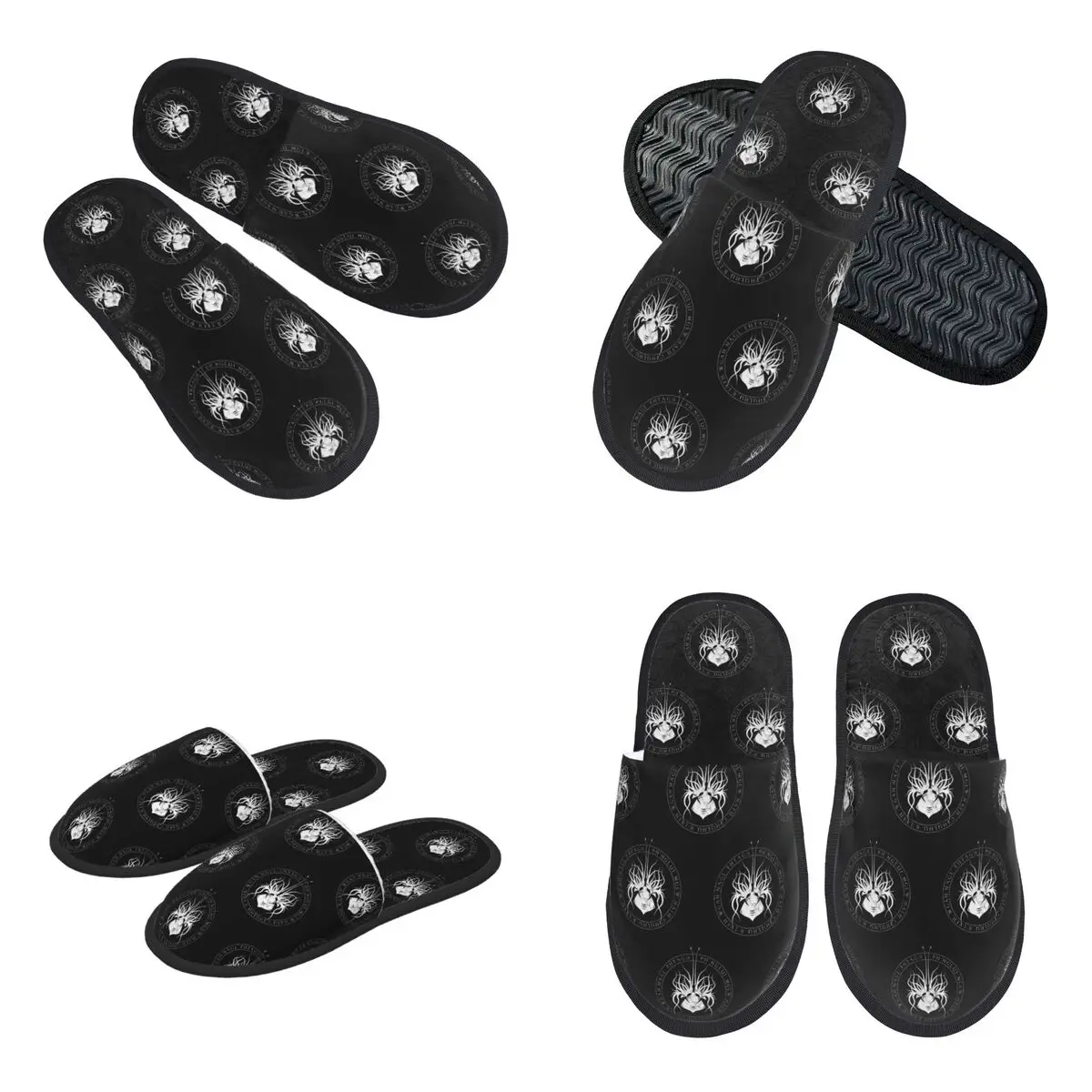 Custom Cthulhu Monster Fantasy Ar Slippers Memory Foam Warm Soft Women House Slipper Bedroom Fluffy Shoes