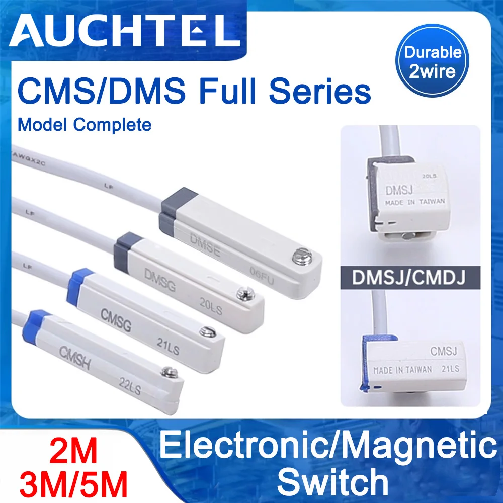 CMSG DMSE DMSH CMSJ 2-WIRE NPN PNP Magnetic Proximity Reed Switch Pneumatic Cylinder Sensor
