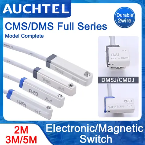 CMSG DMSE DMSH CMSJ 2-WIRE NPN PNP Magnetic Proximity Reed Switch Pneumatic Cylinder Sensor