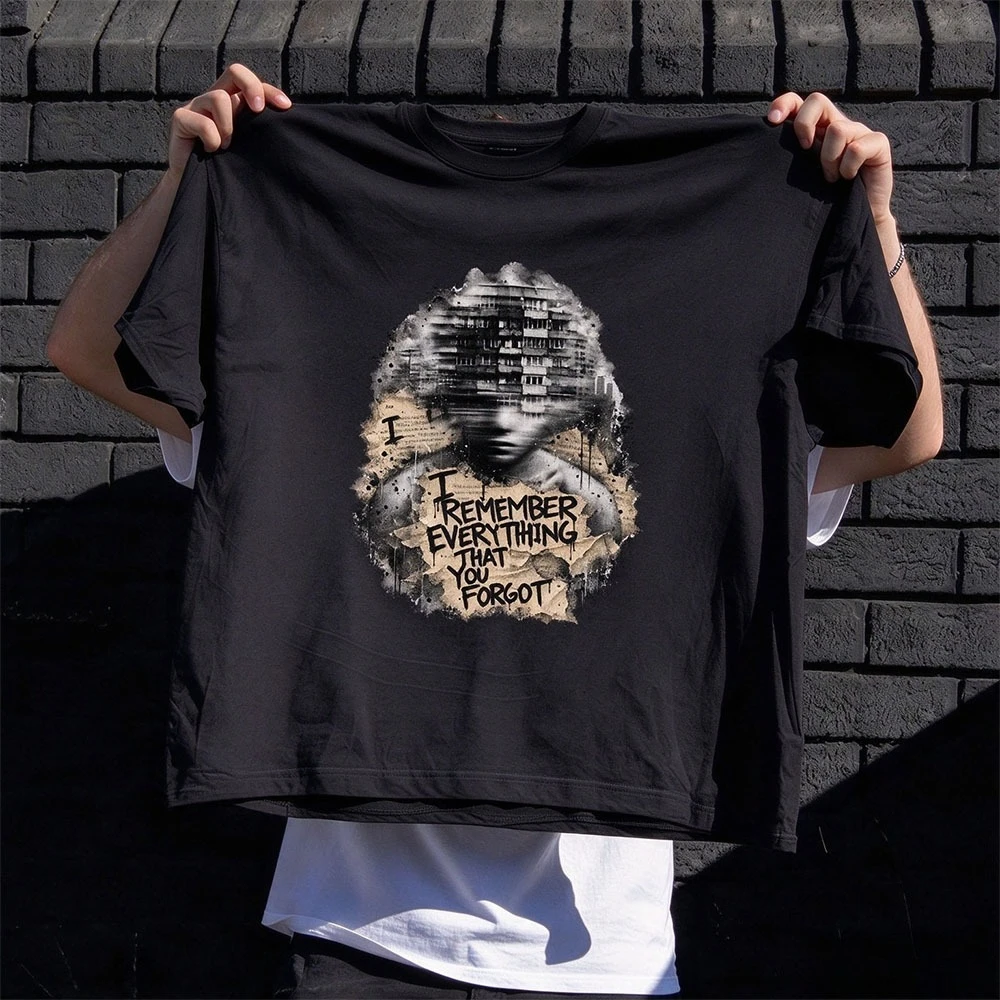 Tops featuring trendy, fashion-forward prints, Y2K Harajuku style, retro millennial style, loose and oversized, unisex