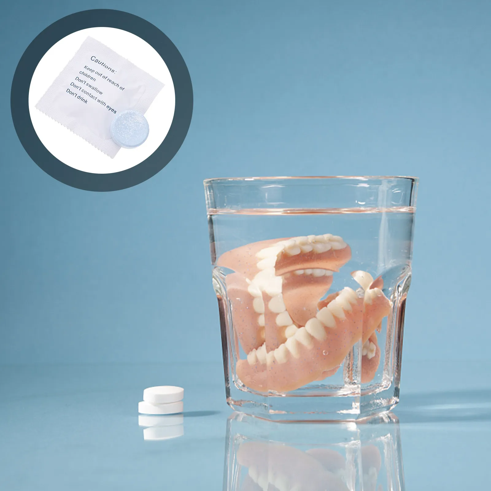 

30 таблеток для чистки зубных протезов, профессиональное одноразовое средство для ортодонтических ретейнеров, искусственных зубов, инструменты для ухода за полостью рта