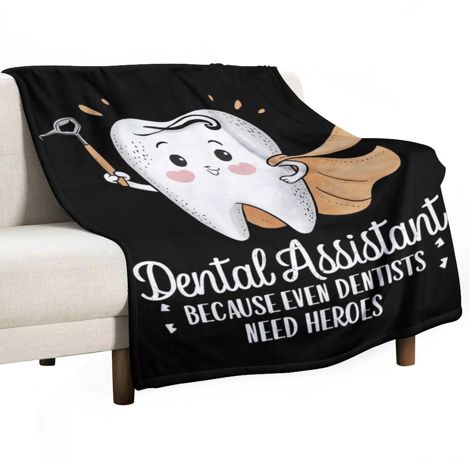 Dental Assistant Because Even Throw Blanket valentine gift ideas blankets and throws Tourist For Baby for sofa Hairy Blankets