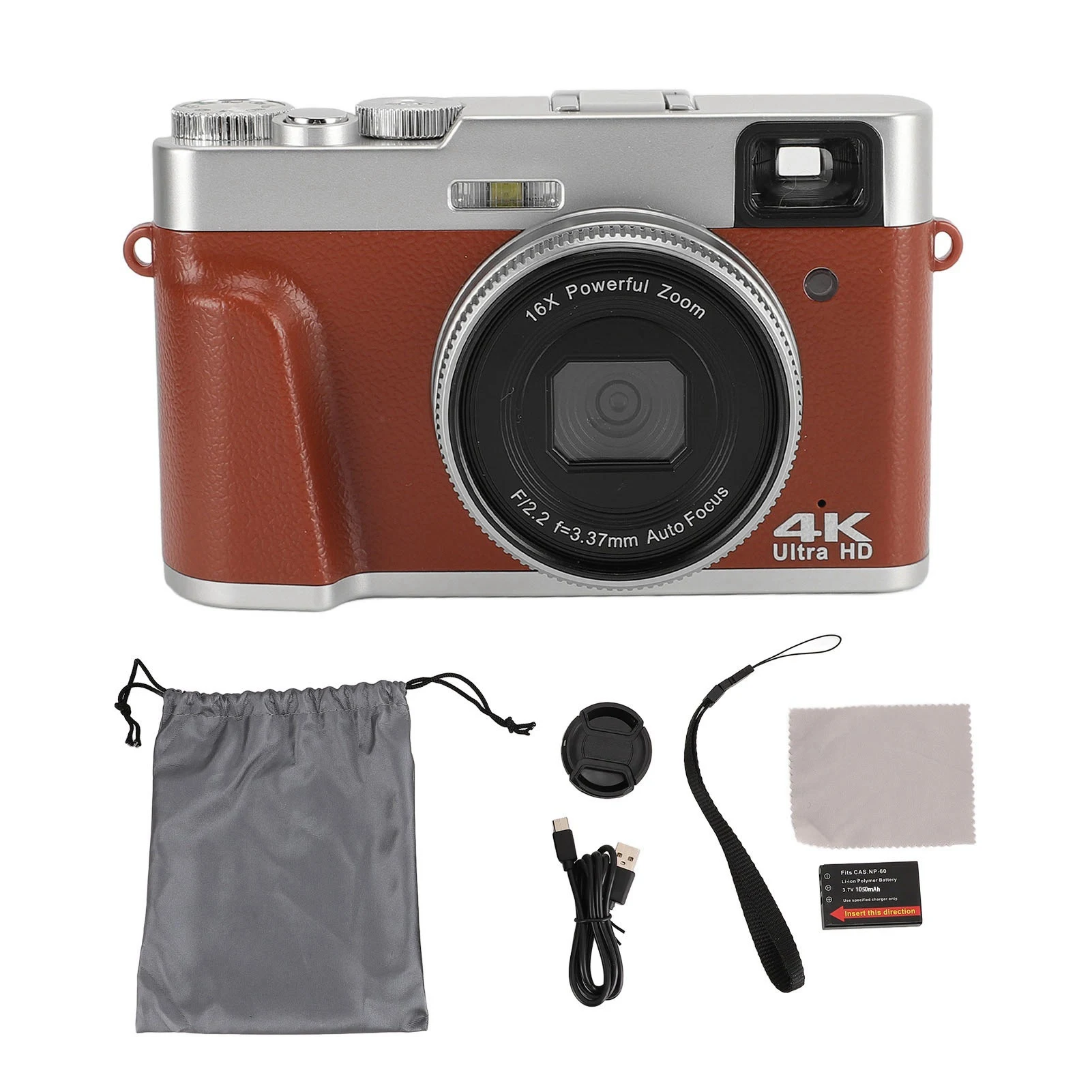 

Universal 4K 48MP Digital Camera 2.8inch Screen Anti Shake 16X Digital Zoom Video Camera Compact Point and Shoot Travel Camera