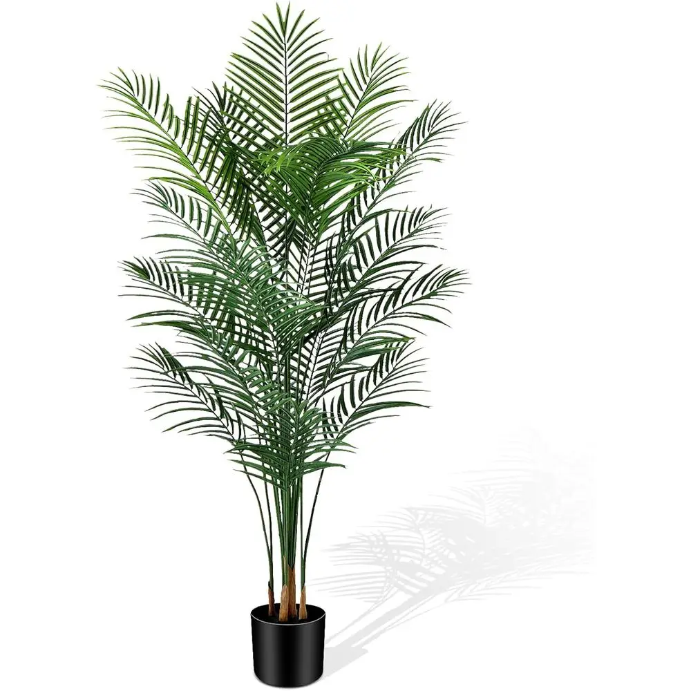 

6ft Tall Artificial Tropical Areca Palm Tree with 18 Trunks - Ideal for Outdoor or Indoor Living Spaces