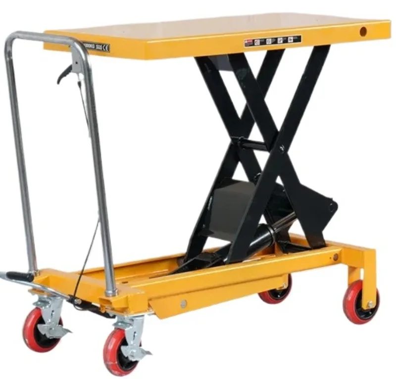 

Unloading Truck Small Lifting Table Trailer and Manual Lifting Platform Truck Scissor Hydraulic Lift Loading
