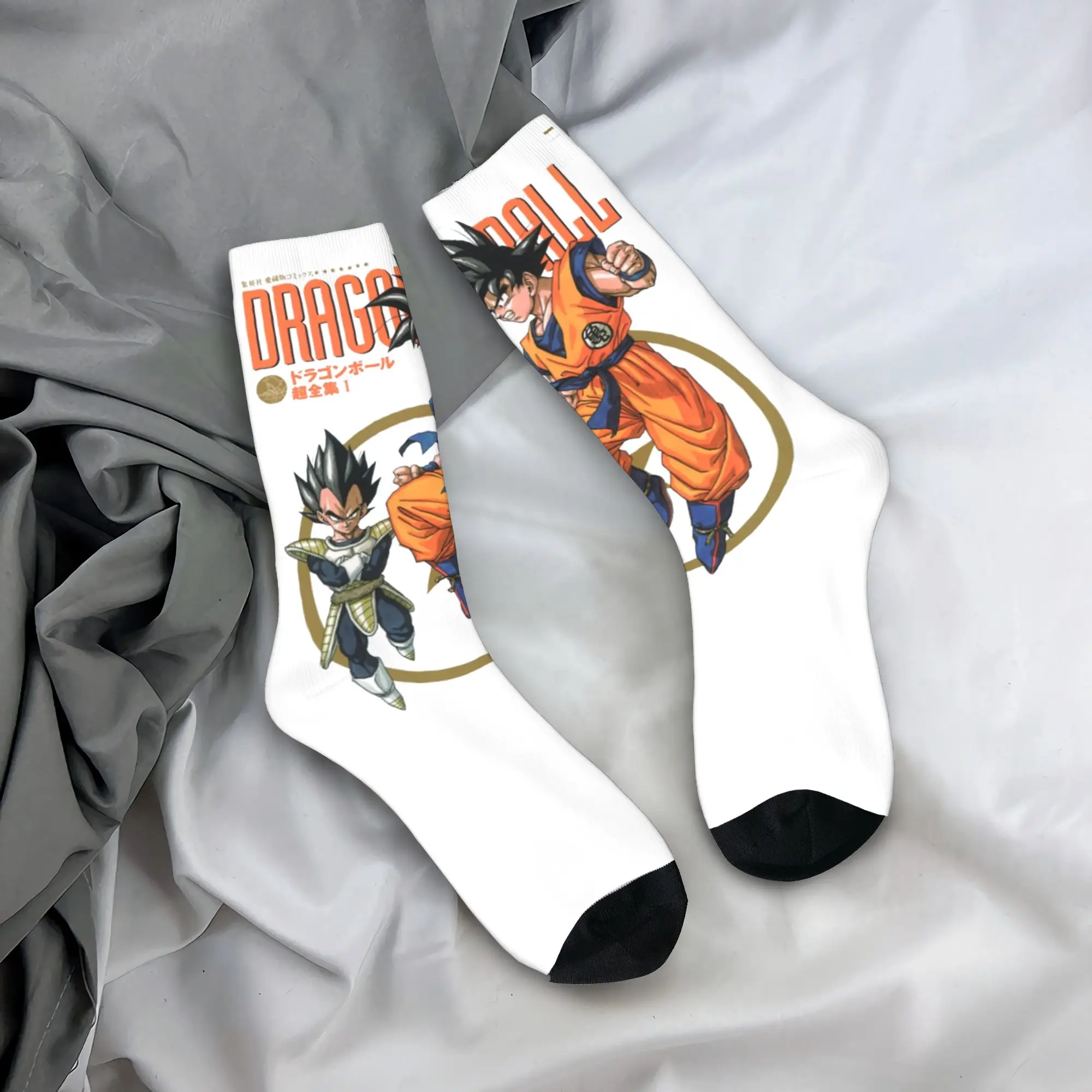 D-Dragon-Ball-L DragonBallZ Crew Socks for Women Men All Season  Soft Crew Socks Sweat Absorbing