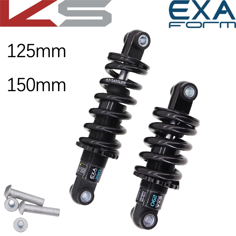 EXA Form Rear Shock Absorber 125 150mm 290 Suspension Shocks Spring Kindshock Downhill MTB Bicycle Mountain Bike 125 1000 1250