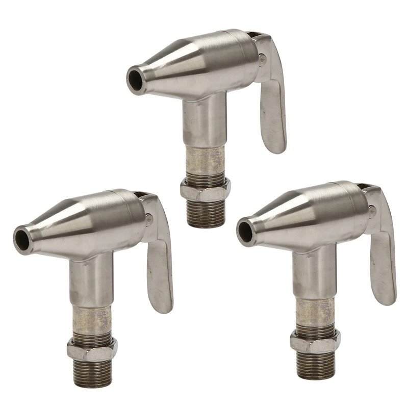 3X Beverage Dispenser Replacement Spigot,Stainless Steel Polished Finished, Water Dispenser Replacement Faucet