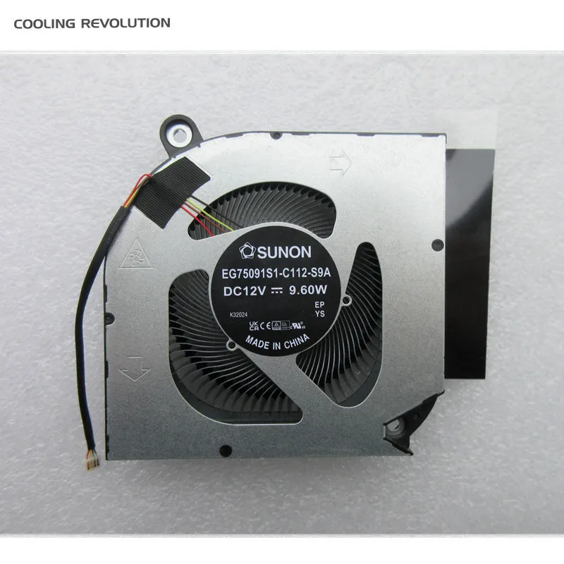 Imagem -02 - Ventilador de Refrigeração do Portátil Original para Acer Eg75091s1-c112-s9a Dc12v 9.60w Soldq5dc77f020 Novo