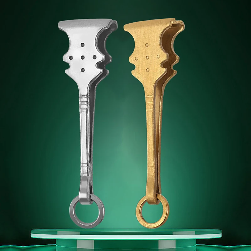 Pinzette di precisione in acciaio inossidabile per barba, baffi e sopracciglia, strumento multifunzionale per la depilazione con finitura elegante