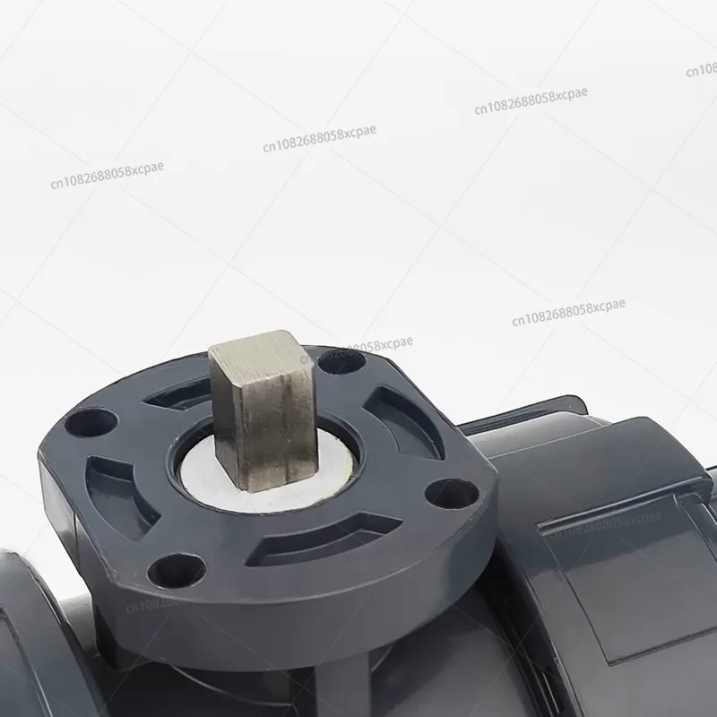 PVC PPH صمام كروي مزدوج الاتحاد منصة عالية ذات حواف من النوع DN15 20 25 30 40 1 "2" اتحاد مزدوج #2