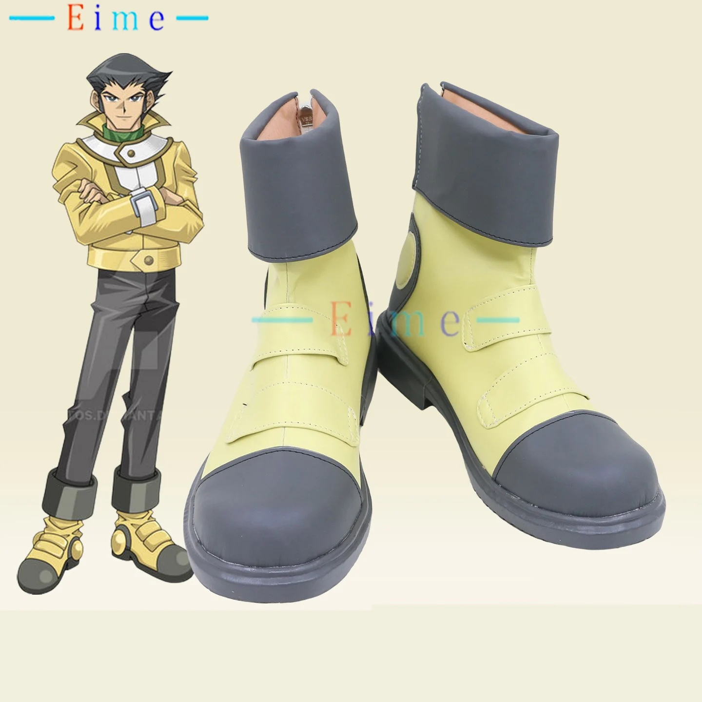 

Bastion Misawa Cosplay Shoes TV Cosplay Props Yellow Shoes Game Accessories Halloween Party Role Play Boots Custom Made