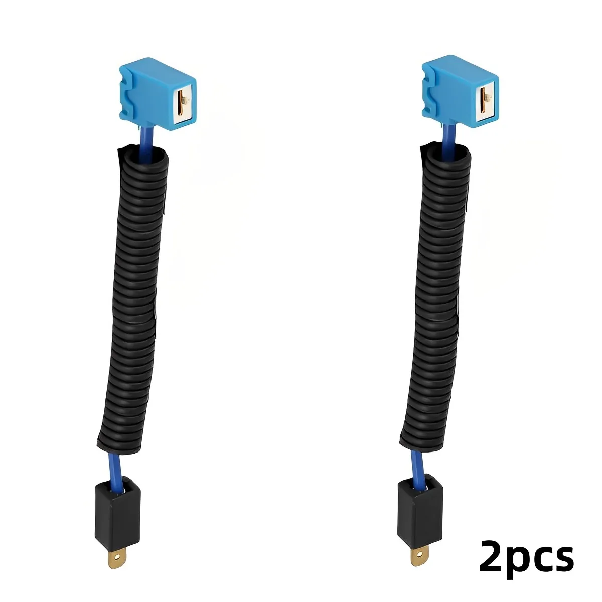 2pcs H1 12V Right Angle Car Light Wire Harness Connector for Taillight / Time Running Lamps / Headlight