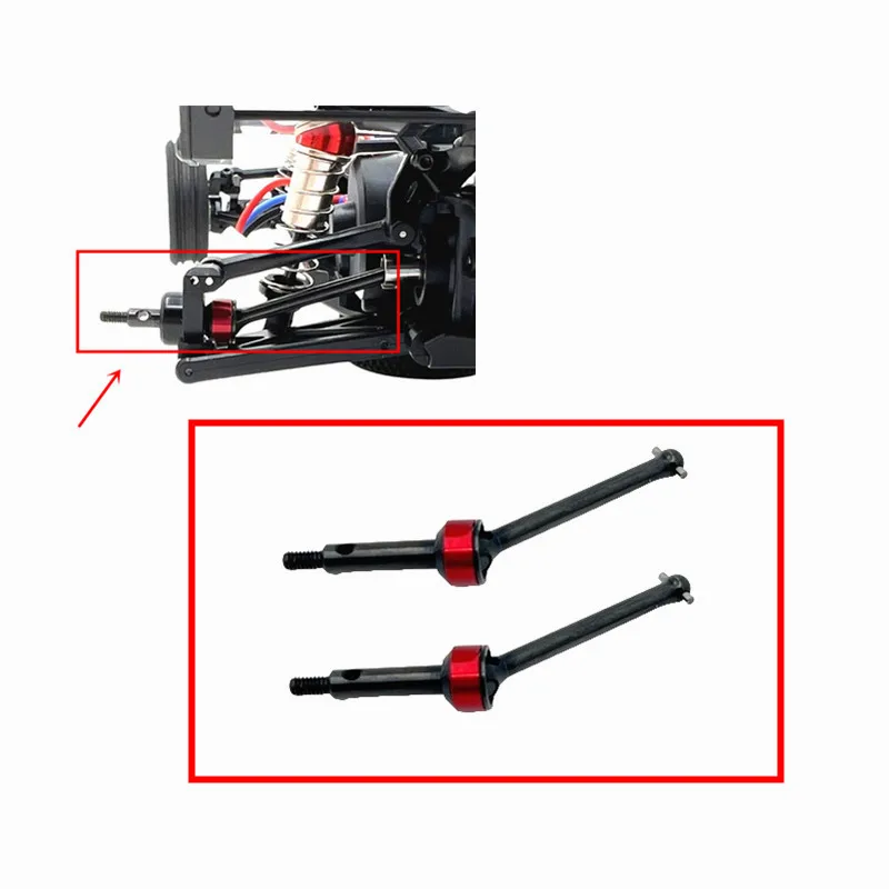 Metall-Upgrade für Ferngesteuertes Auto Hinterachse CVDFit für WLtoys 244016 LOSI Micro-B 1/24