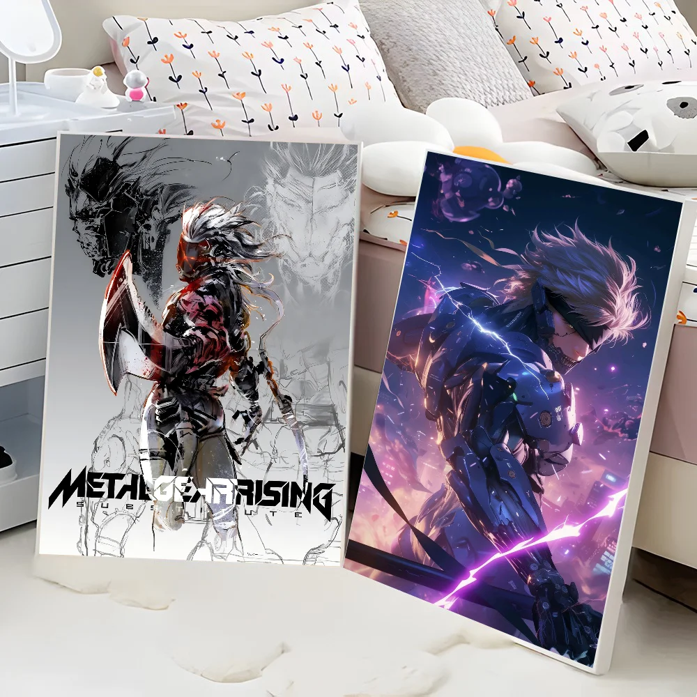 Metal Gear Rising Revengeance DIY Sticky Poster Vintage Room Bar Cafe Decor Home Decor