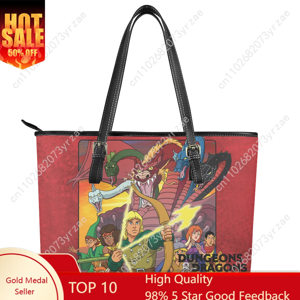 

Dungeons Dragons Handbag Mens Womens Personalized Tote Bag Fashion Shoulder Bag Business Commuter Leather Purse Customize Bags