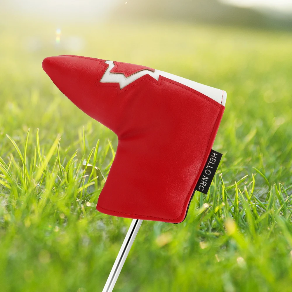 جولف غطاء الرأس مابل ليف نمط المغناطيسي ماجيك الشريط فتح إغلاق نادي الغولف أغطية حماية جولف بليد مضرب غطاء هبوط السفينة #6