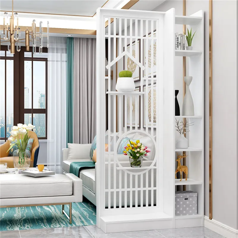 New Chinese screen partition rack door living room decorative wall simple modern office Internet celebrity door