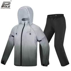 POLE Motorcycle Raincoat Split Breathable Lightweight Raincoat Rain Pants Rainstorm Prevention Motocross Rider Riding Raincoat