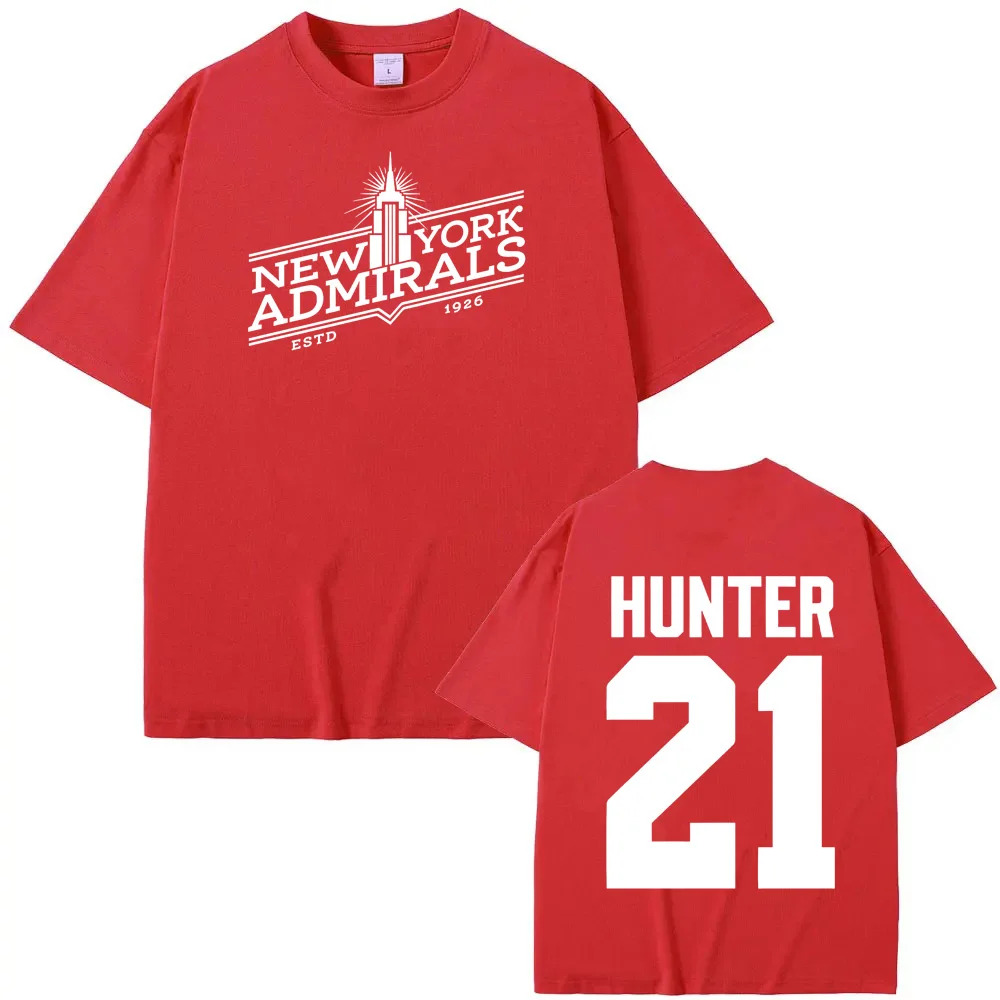 Beheizte Rivalisierung Scott Hunter # 21 – New York Admirals Tee 2026 Neues, hochwertiges T-Shirt mit Grafikdruck, 100 % Baumwolle, lässige weiche T-Shirts