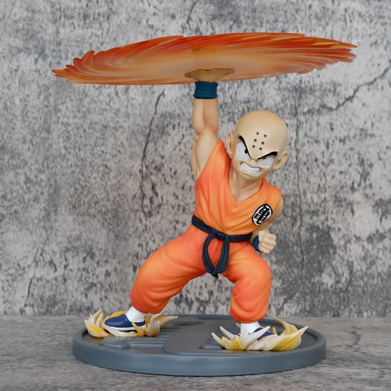 18cm Anime Dragon Ball Z Krillin figura Kienzan Kuririn PVC figura de acción estatua DBZ modelo colección juguetes para niños muñeca