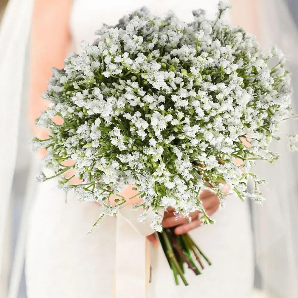 

52cm 90 HeadsWhite Babies Breath Artificial Gypsophila Flowers Bouquets For Home Garden Wedding Birthday Decoration Fake Flower