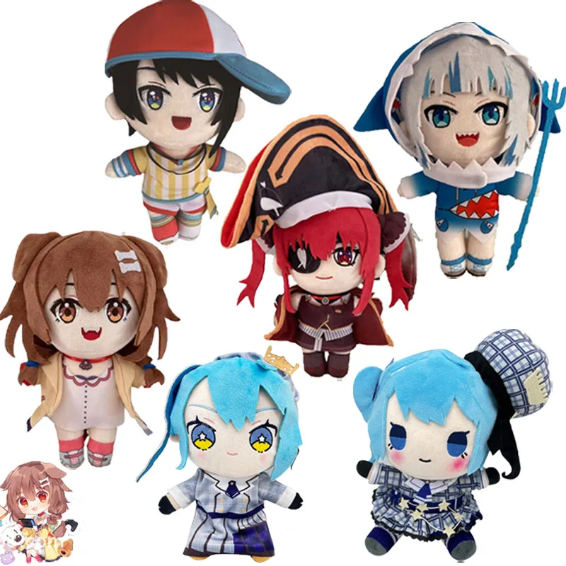 Hololive Plush Toys Cartoon Virtual YouTuber Stuffed Dolls Houshou Marine Inugami Korone Plushie Figures Pillow Christmas Gifts