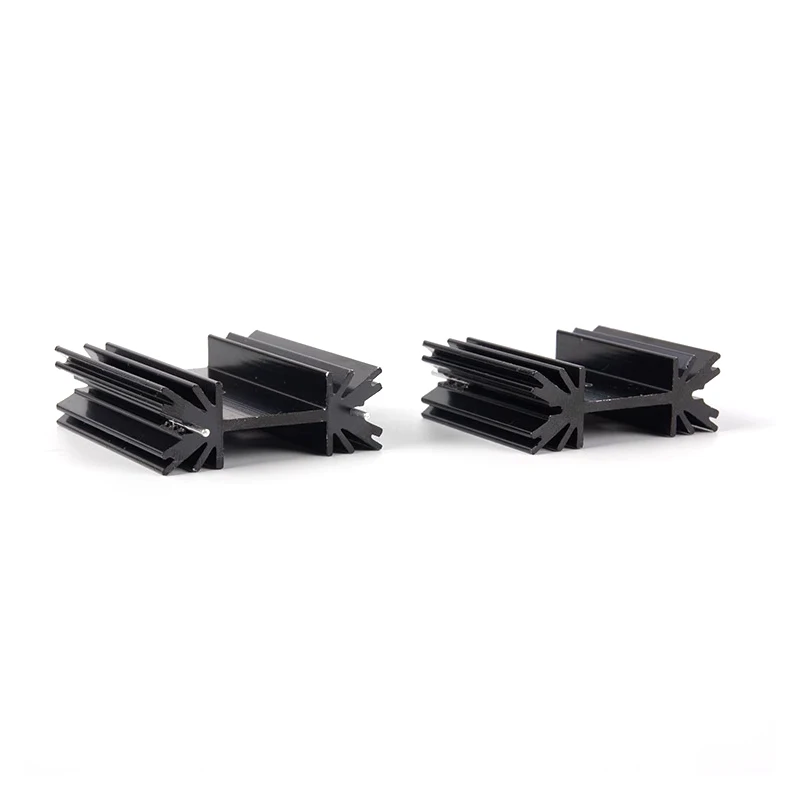 5 Pcs TO-220 Triode MOS Transistor Tube Heatsink Radiator Cooler 34X12MM H25mm H30mm H38mm Heat Sink FINS IC Aluminum Radiators