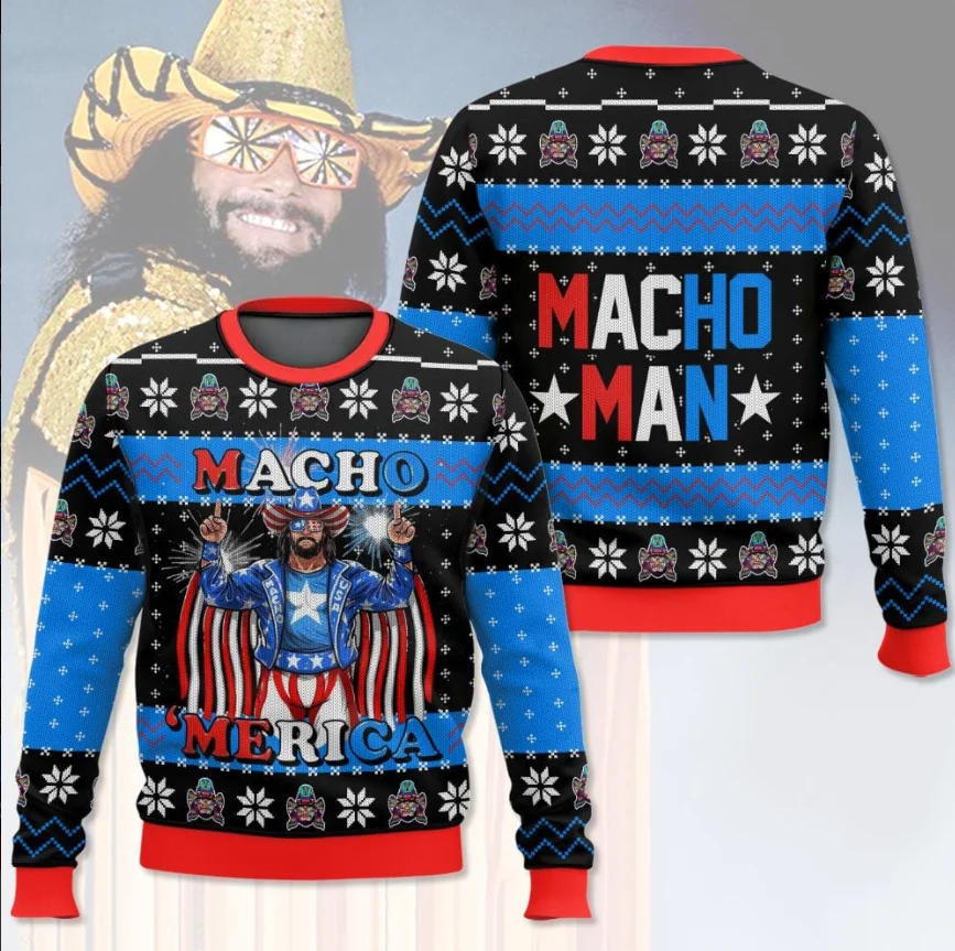 مفتول العضلات رجل توقع غير متوقع القبيح عيد الميلاد البلوزات مضحك عطلة حزب البلوز حجم كبير البلوزات للرجال هدية عيد الميلاد 2026 #1