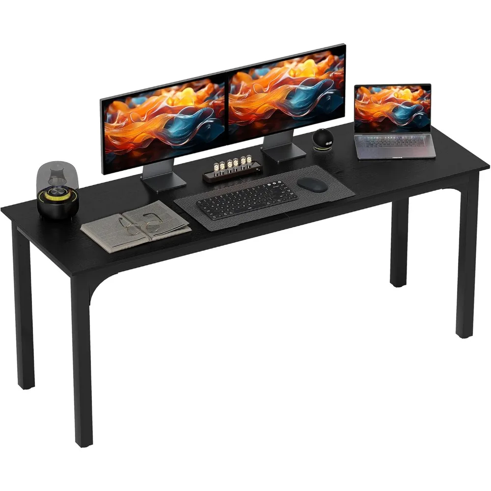 

Modern simple large computer desk, double long office desk, multi-functional computer desk for home work