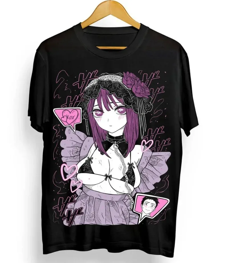 Marin Kitagawa T-Shirt My Dress Up Darling Anime Lovers Black T-Shirt All Size Shirts for Women  Women Clothing  Gothic