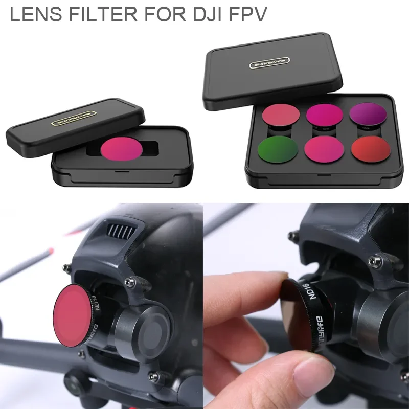 For DJI MINI4Pro COMBO Drone Aircraft Gimbal Camera Lens Filter CPL Polarizer Filter ND4/8/16/32/64Filter Protective Accessories