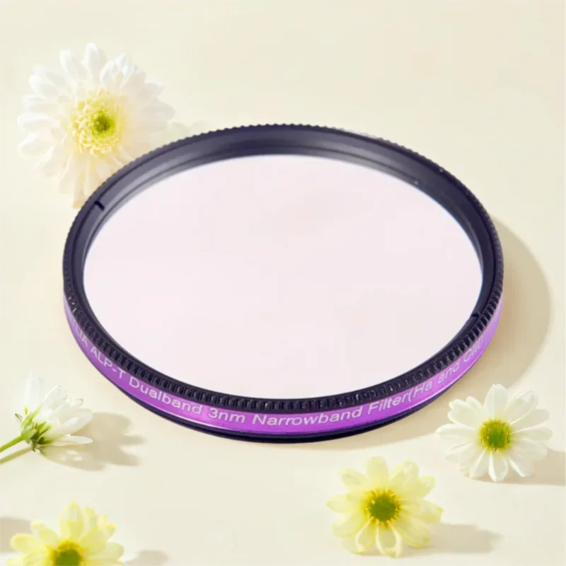 ANTLIA Gold Filter ALP-T Dual Channel 3nm Narrowband Filter for Astrophotography Ha OIII Strong Light Hazard Reduction