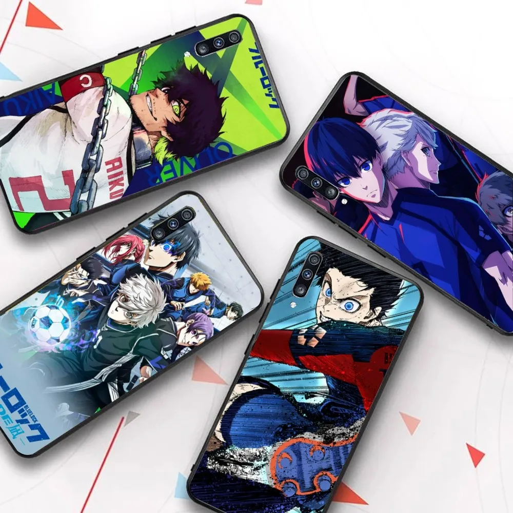 Japanese Cartoon B-BLUE L-LOCK Phone Case For Samsung A 10 11 12 13 20 21 22 30 31 32 40 51 52 53 70 71 72 73 91 13 shell