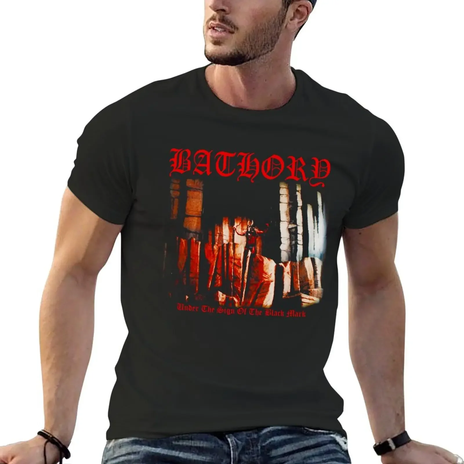 

Under The Sign Of The Black Mar T-Shirt hippie clothes boys animal print t shirts for men graphic