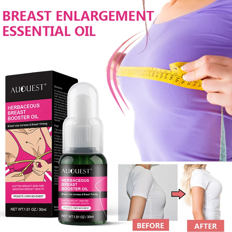 AUQUEST Breast Enlargement Essential Oil Plump Elasticity Buttock Lifting Massage Bust Enlarging Women Body Care Beauty Health