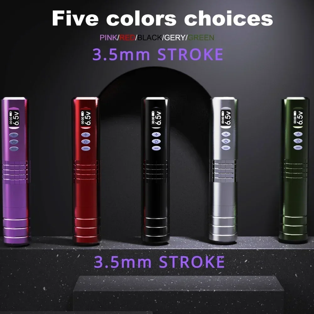 

3.5mm Stroke Professional High Quality Miceya Wireless Tattoo Pen 2grips for Tattoo Artist for Human Body Depiction