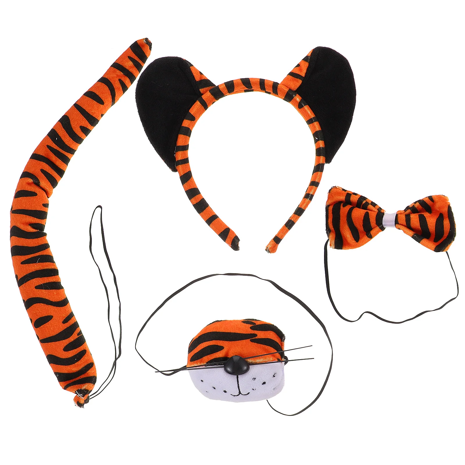 

1 Set Tiger Headband Costume Kit For Animal Cosplay Accessories Halloween Party Role Play Props Festival Decorative Set