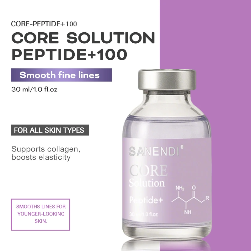 مصل الوجه الببتيد الاحترافي من سانندي مع حمض الهيالورونيك لتجديد البشرة وتحسين الملمس مع العناية بالخطوط الدقيقة