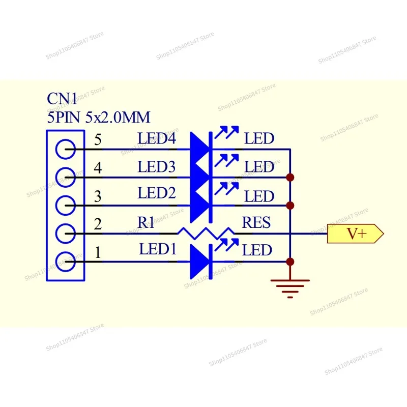 For 3 knives and 4 gears, signal selection switch, matching PCB (switch diameter 6.0MM)