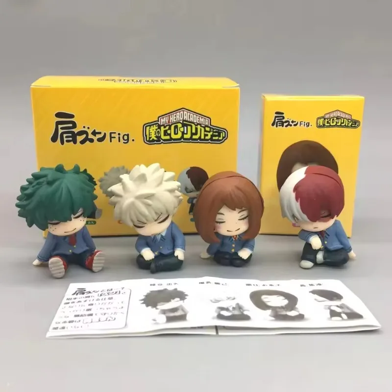 

shoulder to shoulder My Hero Academia shouto todoroki Ochaco Uraraka Izuku Midoriya Bakugo Desktop ornaments Christmas gift