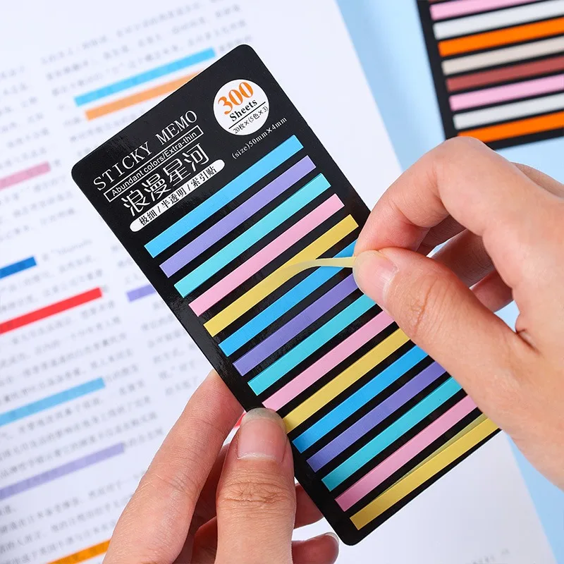 300sheets Index Tabs Self Adhesive Page Markers File Seperator Sticky Notes Classify Files Flags Planner Note Pads