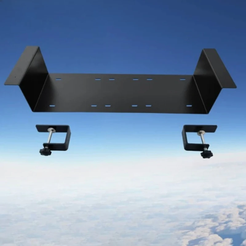 Under Desk Mount Bracket for Flight Simulator Yoke & Throttle, Game Sim Gear Holder Compatible with Racing Simulator Accessories