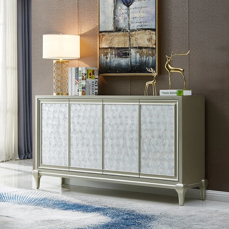 European modern side cabinet high-end simple large capacity sideboard elegant aesthetic armário multifuncional room furniture