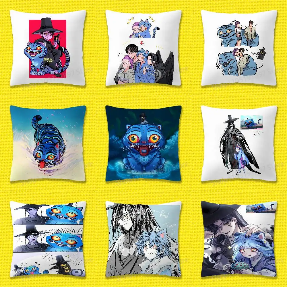 

Derpy Tiger Sussie D-Demon H-Hunters Throw Pillow Case For 50cm 40cm 55cm 45*45cm 30cm Square Bedroom Pillowcase Cover