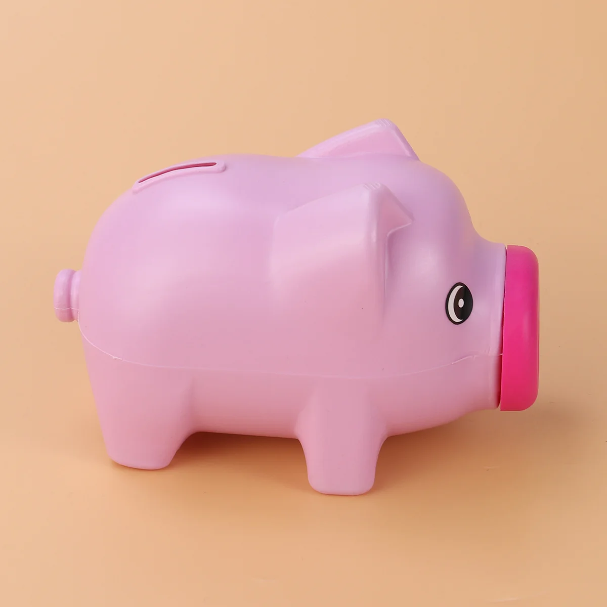 Plastic Piggy Bank Coin Bank Saving Pot Money Box Adorable Nursery Decor for Girls Boys Rose Red Christmas Gift