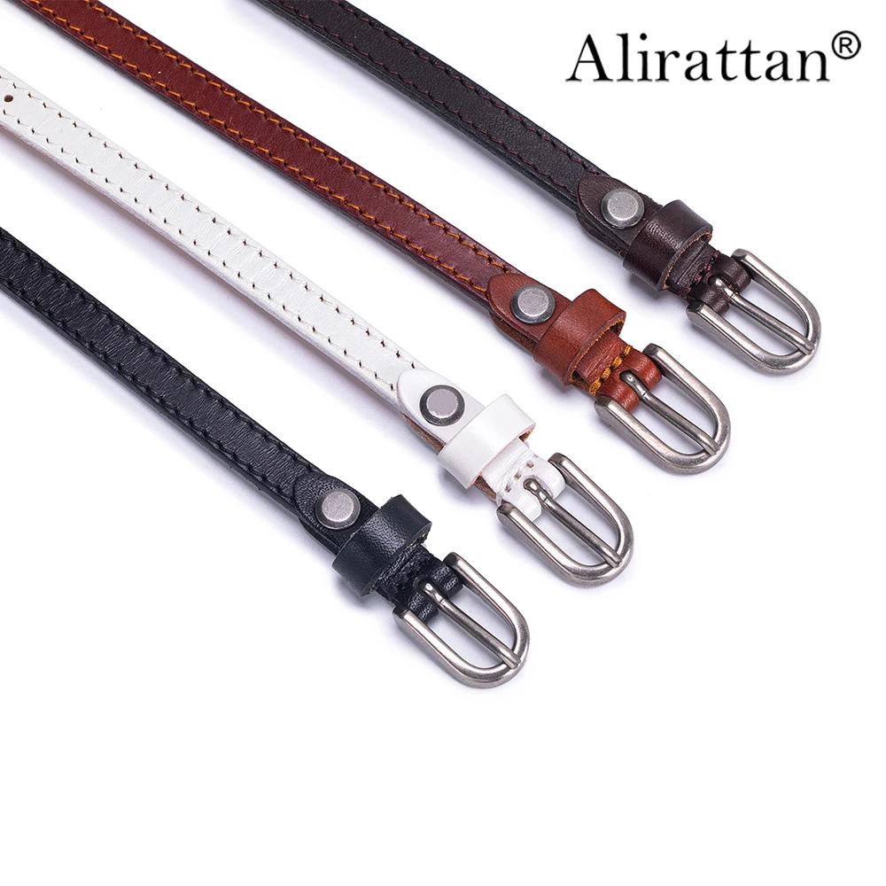 

Alirattan 2026 Новинка: Женский винтажный ремень из натуральной кожи (первый слой воловьей кожи) для джинсов, юбок и повседневных брюк