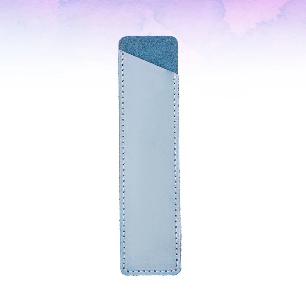 

Vintage Blue Pen Bag Easy Insert Remove Protective Holder School Stationery Gift Case for Office Writing Needs