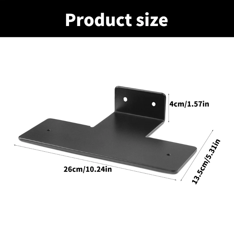 Space Saving Metal Wall Mount For Superior Sound Experience, for Speaker AntiSlip Plate Floating Shelf Dropship